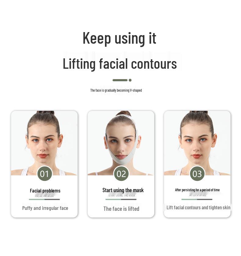 Graphene V-Face Slimming Bandage Anti-Sagging Breathable Beauty Mask