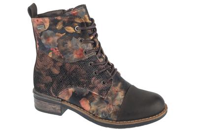 Booties, Womens Multicolour Lace-up Shoes