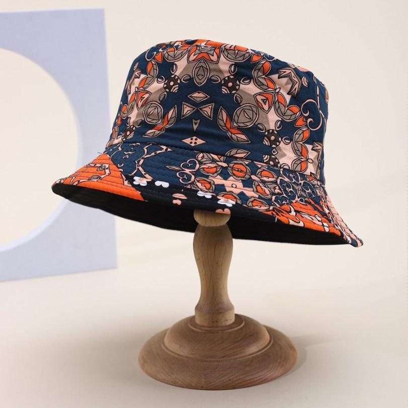 Japan And South Korea Export Double-Sided Bucket Hat Men And Women Sunshade Trend Uv-Proof Basin Hat Versatile Big Head Circumference