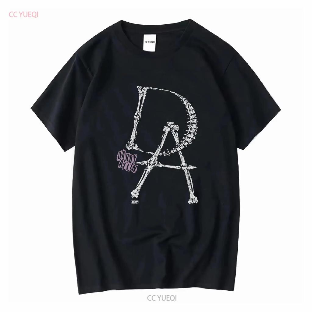 Darby Allin Anpassung AEW Offizielles T-Shirt lange oder kurze Ärmel Vintage Gewaschen Leicht Atmungsaktiv Mann Dehnbar Vielseitig