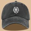 1 pièce Casquette de camionneur avec imprimé lion Convient aux hommes Femmes Réglable Respirante Casquette d'extérieur avec motif lion
