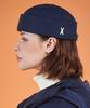Bajal Heavy Padded Studded Logo Watch Cap Navy