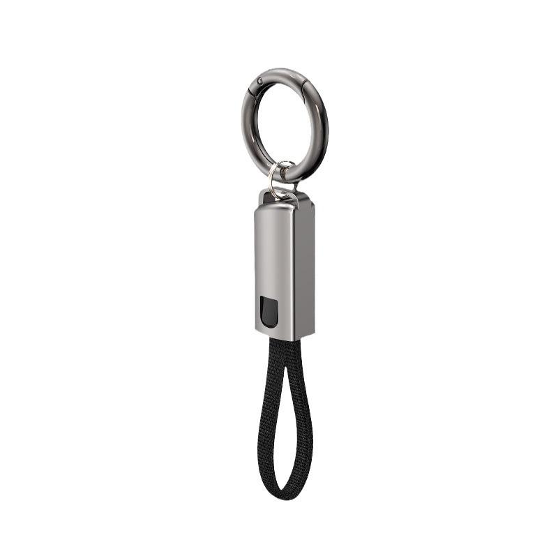 

Keychain Data Cable Zinc Alloy PD60W Fast Charging is suitable for apple iphone Huawei portable lanyard fast charging cable 0.5m