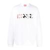 Diesel Mens Double Destroyed Logo Sweatshirt