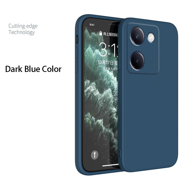 Square Liquid Silicone Phone Case For Xiaomi Pocophone POCO X6 X5 X7 M6 M7 Pro C61 C55 C65 C75 Matte Silicone Cover Fundas