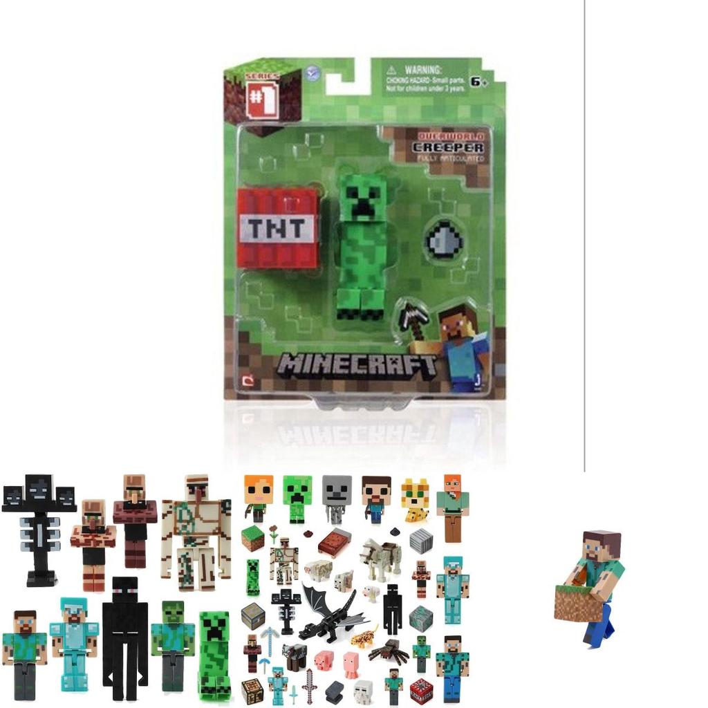 Minecraft Puzzle Action Figures Collection High-quality Home Decor And Gift For Gamers