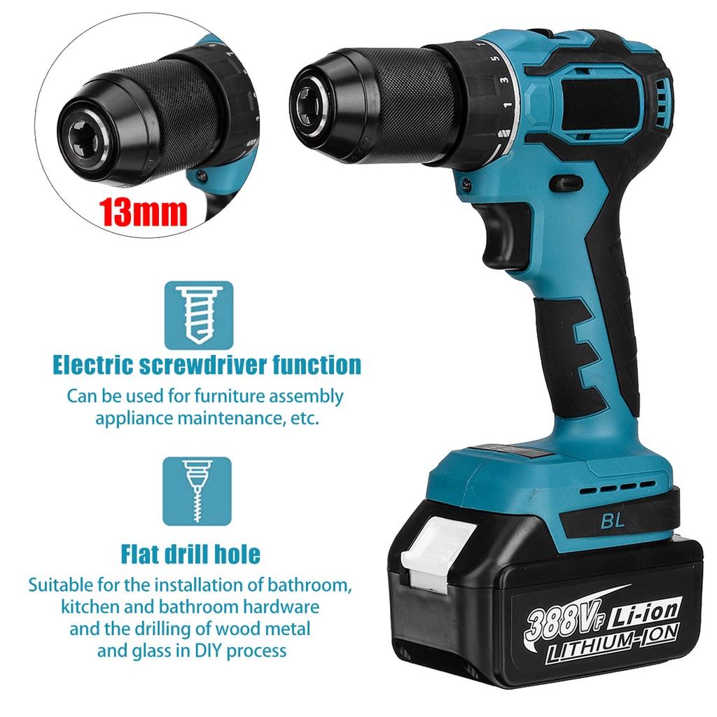 Electric Tools Set Angle Grinder Cordless Chain Saw 125mm Electric Impact Wrench Electric Drill Screwdriver For 18V Battery 4In1