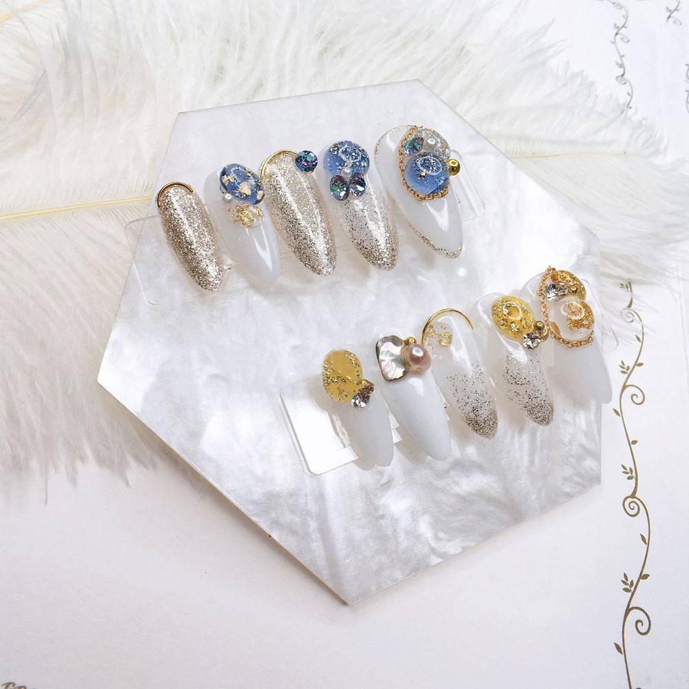 Nail Art Tools Manicure Palette Nail Art Palette Color Paint Palette False Nail Tips Display Board