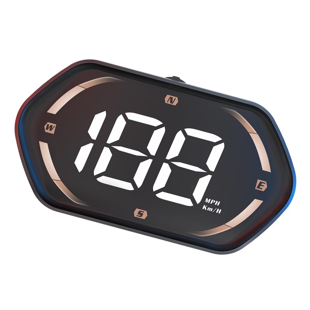 Car Hd-Up Display, GPS meter With MPH/ , Overspeed Alarm, Auto Brightness Adjustment, Plug and Play for All Vehicles