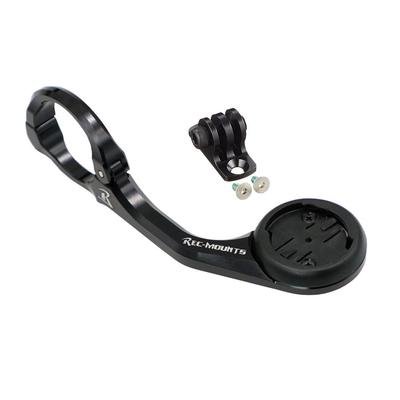 RecMount Garmin Combo Cantilever Type for Compatible with Edge 1050 Mount, Long, Right-Handed, (Standard Width), 31.8mm (Black) GM-AERO85+GP,