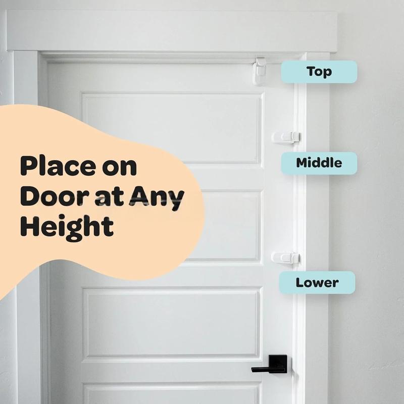 Safety Lock Child Lock Safety Snap-on Door Locks Cabinet Refrigerator Catch Lock Tool-free Adhesive-free Baby Safety Door Lock