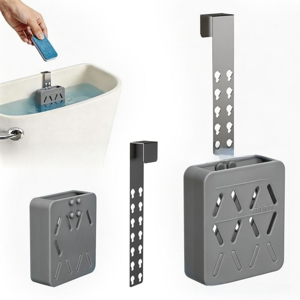 Silicone Toilet Tank Cleaning Tablet Holder Toilet Bleach Tablet Storage Rack  Bowl Cleaner Storage