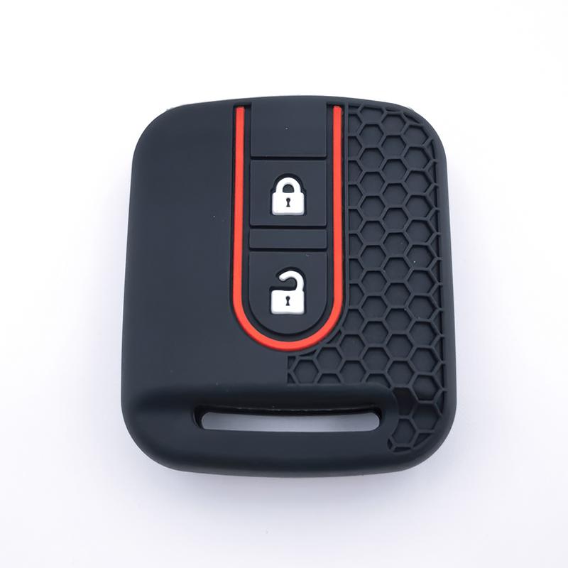 Silicone Car Key Case Fob Rubber Cover For Nissan Micra K12 Note Navara Qashqai J10 Primera Almera Sunny X-Trail Accessories