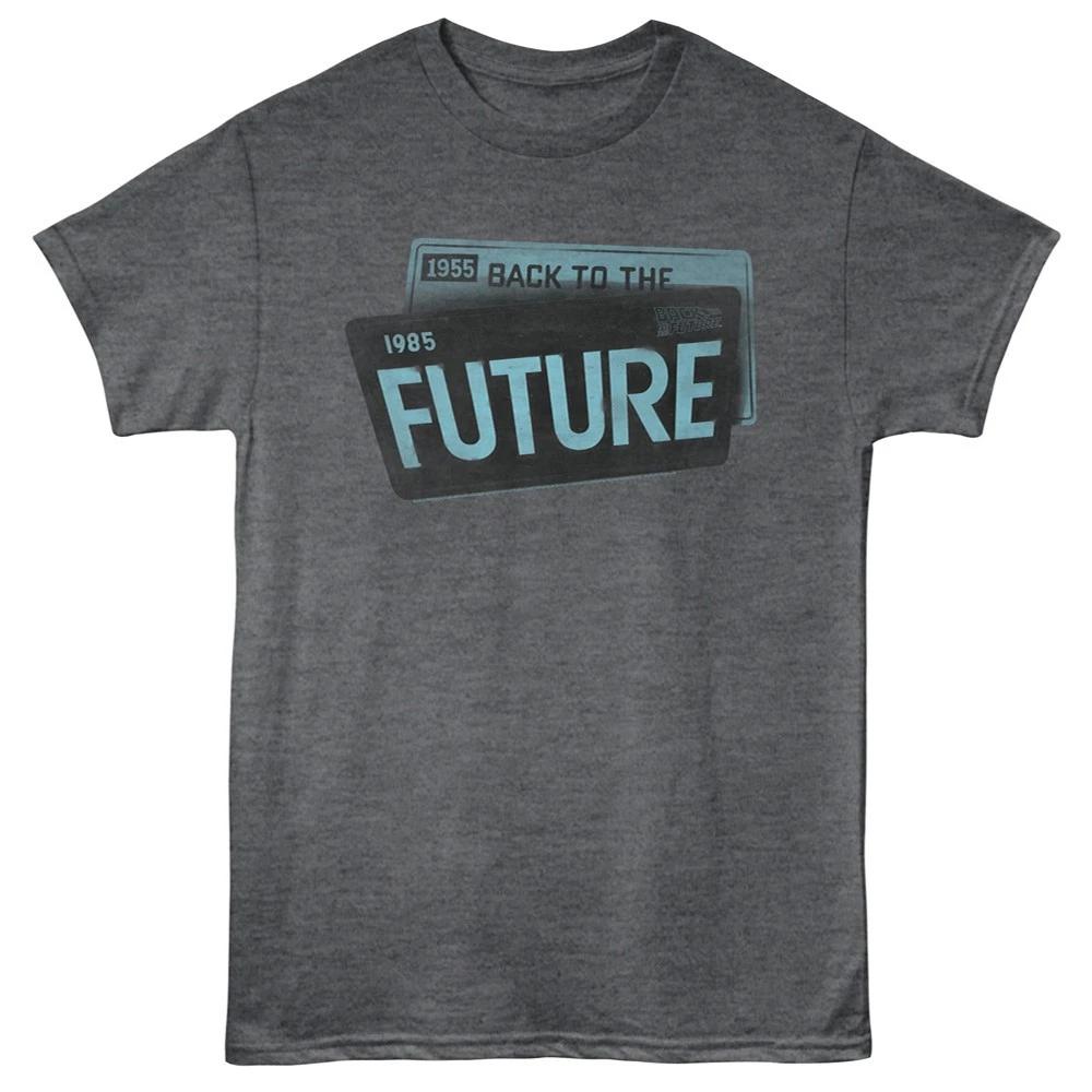 Back To The Future Movie License Plates Back 1955 Future 1985 Men s T Shirt S