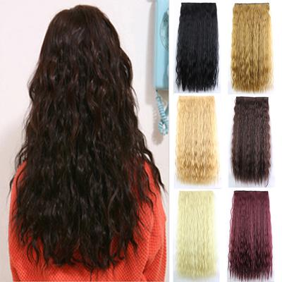 Lungime 60cm24 Inch 110g 5 Clipuri Ondulate Umane Lung Ondulat Clip