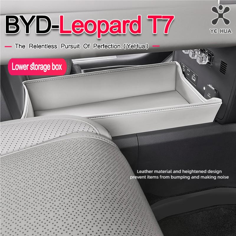 For BYD 2025-26 Formula Leopard Titanium 7 Lower Storage Compartment Center Console Car Storage Box Interior Accessories