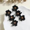 Pinkdudu Flowers BOHO Stud Earrings Exaggerated Iron Baked Paint Colorful Dangle Earrings for Women PD2234