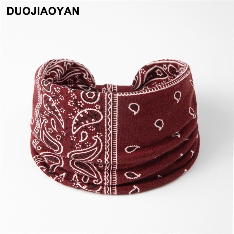 Paisley Knot Elastic Yoga Headband – European & American Style