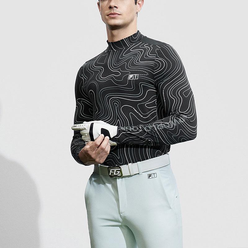 New FILA Golf Series Regular T Shirt Men's All Over Print A11M415219F-ZA