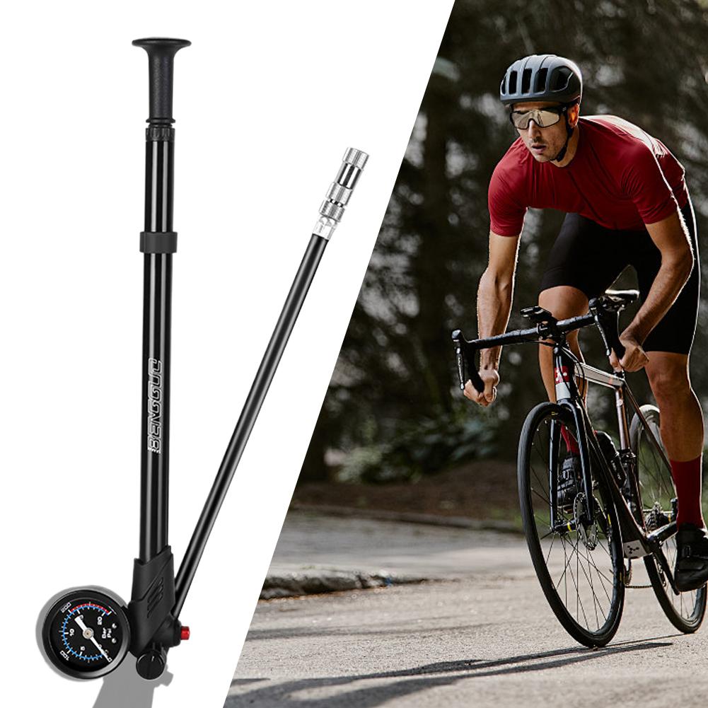 300PSI Bike Air Shock Pump Fits & Schrader Bike Tire Air Pump High Pressure Shock Pump for Front Fork Rear Suspension