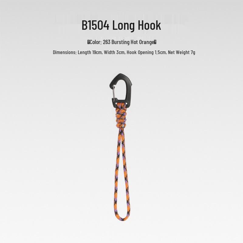 Sju-strängad Paracord Nyckelring Lanyard: Anti-förlust, Utomhuscamping, Multifunktionell med Karbinhake & Snabbspänne.