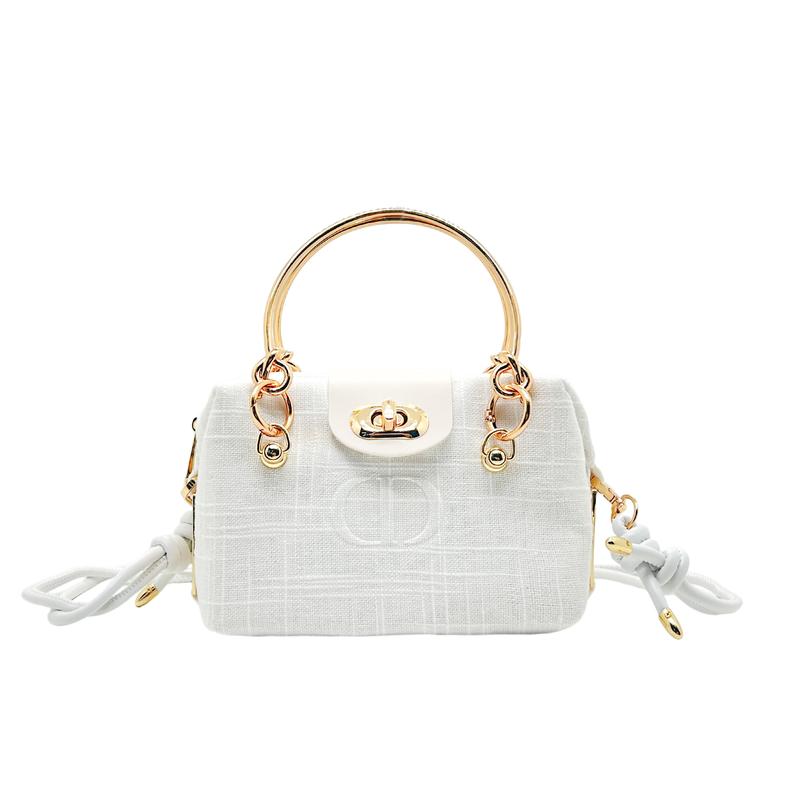 

DIOR Bag [Customized Cosmetic Bag] Canvas Day Overture Simple Fashion Versatile Classic Trendy Niche High-end French Dinner Style Flip-top Design белый