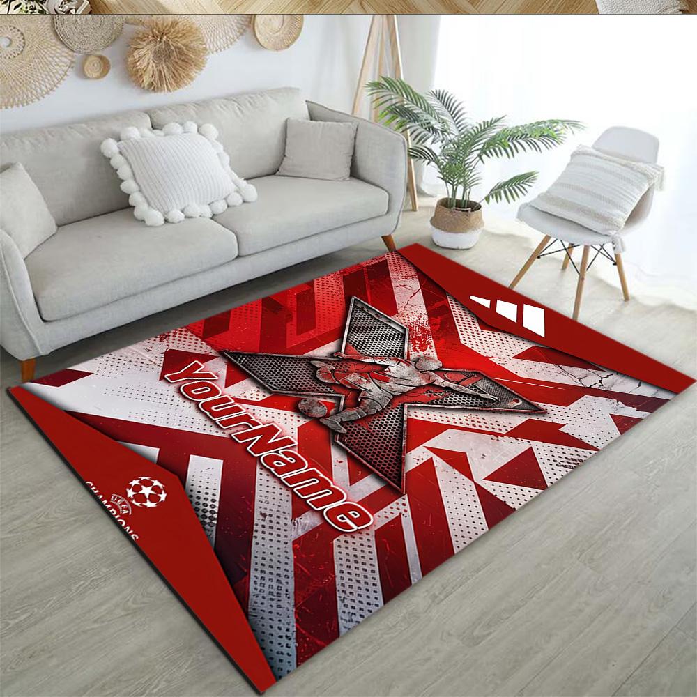 Team Club Personalisierter Teppich Perfekt für Flur Dekorieren Sie Zimmer Eingangsbereich Esszimmer Rutschfester Teppich Anime Bürodekoration Hochzeitsfeier Geschenk