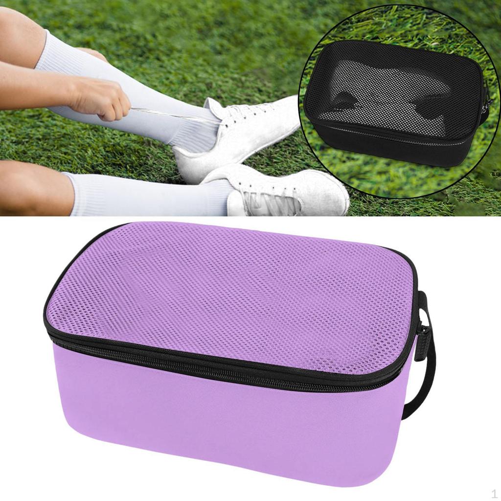 Soccer Shoe Bag 24.5cm Portable Lightweight Washable Cleats Shoes Pouch for Fitness