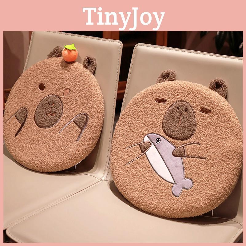 Seat Cushion Capybara Office Thick Cartoon Chair Pad Capybara Pillow Backrest