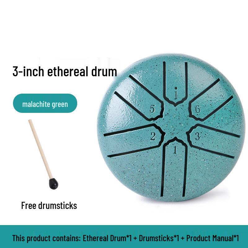 Ethereal Children s Mini Steel Tongue Drum - 3-inch & 4-inch, 8 Tones, Beginner Friendly