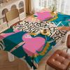 Artistic Abstract Pattern Rectangular Tablecloth - Stain-Resistant For Kitchen, Coffee Tables & Daily Use