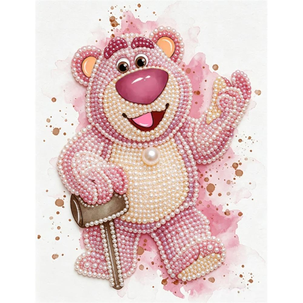 

Disney DIY Pearl Art Painting Toy Story Strawberry Bear Home Wall Decoration Pearl Gem Painting Pictures Crafts Home Decoration 30x40