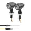 2x LED Turn Signal Lights Waterproof Micro Mini Shape 12V Motorcycle Indicators