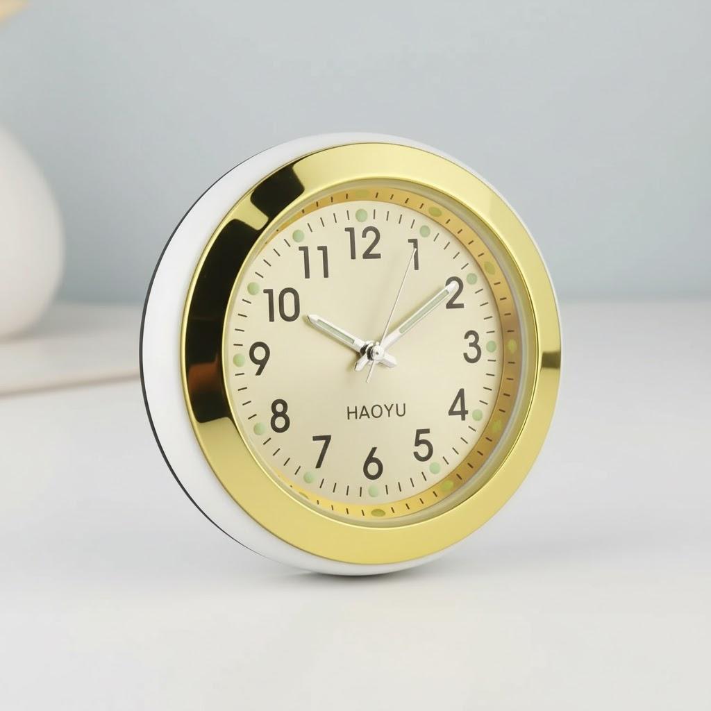 

Car Clock Analog Watch Luminous Auto Air Vent Decoration Quartz Car Ornaments Vehicle Accessories Dashboard Clock золотой