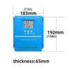 High Efficiency 60A Solar Controllers Auto Detects 12V/24V Systems Waterproof ABS Construction Real Time LCD Monitoring
