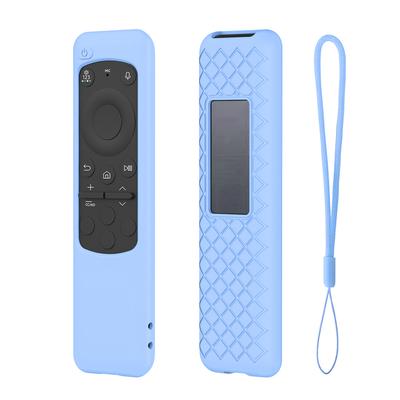 Remote Control Case Silicone Remote Control Cover Protector Anti-Slip with Lanyard for Samsung BN59-01432A 01432B