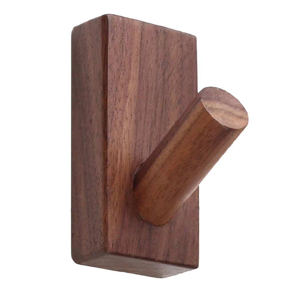 Wood Wall Hook Orderly Storage Smoother Surfaces Beautiful Practical Coat Hooks for Living Room Bedroom Kitchen