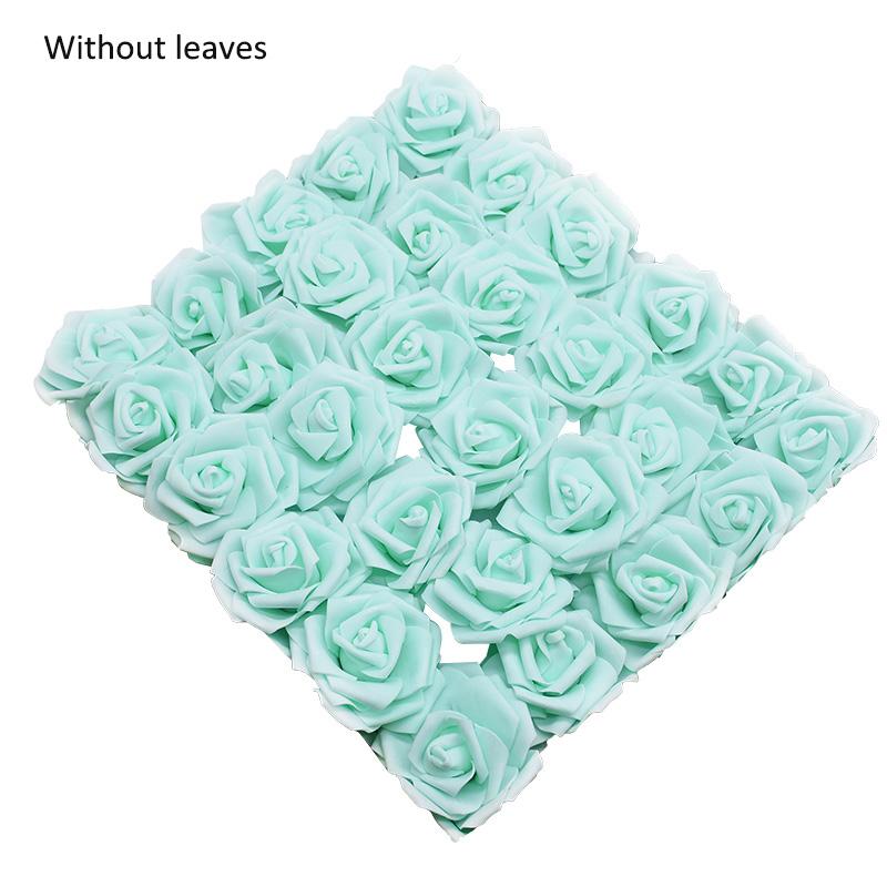 25Heads 8CM Artificial PE Foam Rose Flowers Bride Bouquet Flower For Wedding Party Decorative Scrapbooking DIY Flower