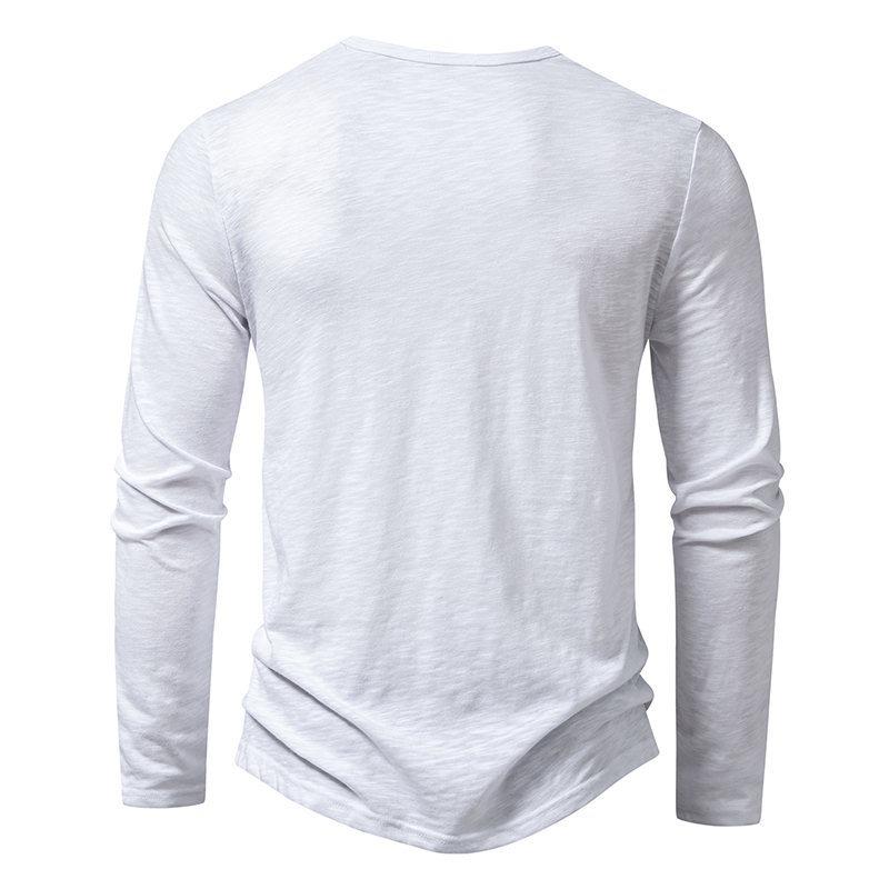 Men S Long Sleeve Stand Collar Polo Shirt Fashion Casual T Shirt