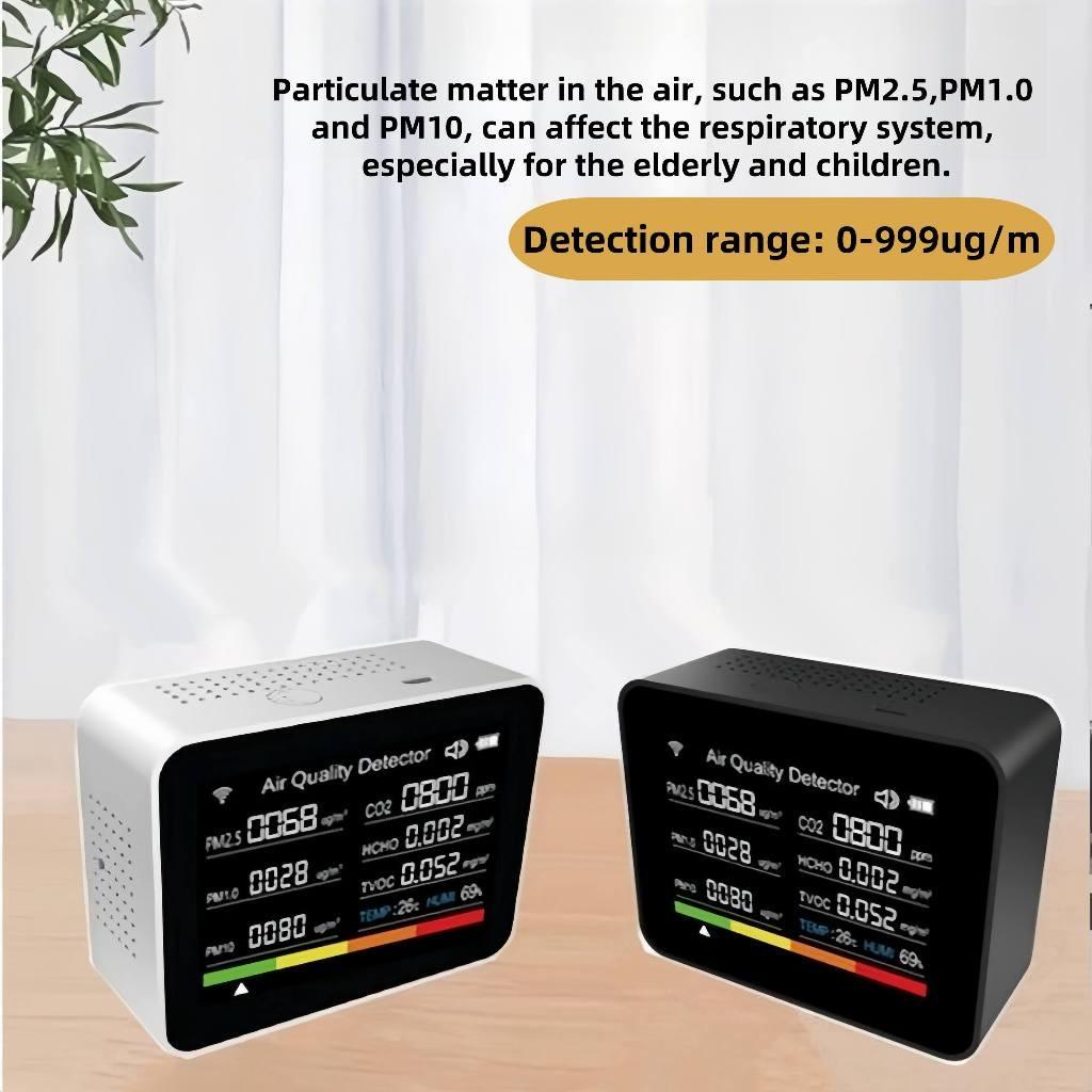 15 In 1 Professional Air Quality Monitor Portable Carbon Dioxide Detector Multifunctional Air Quality Detection Tool