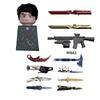 MOC UV Printing Military Building Blocks Accessories Soldier Figures  Special Forces Army Sniper Police Bricks Toy Children Gift