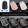 Genuine Leather Key Case for Cadillac XT5, CT5, XTS Key Fob - Unisex Design with Buckle