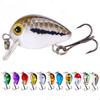 10Pcs Mini Minnow Fishing Lures Laser Hard Bait Shallow Dive Micro Wobbler Trout Perch Bass Artificial Lure with Hooks
