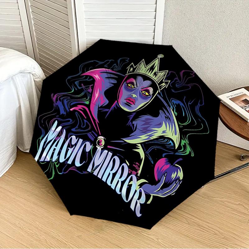 

1pc Magic Mirror Automatic Folding Umbrella, 8-Rib Durable Frame, Durable Foldable Design - Elegant Gift for Commute yy251210096