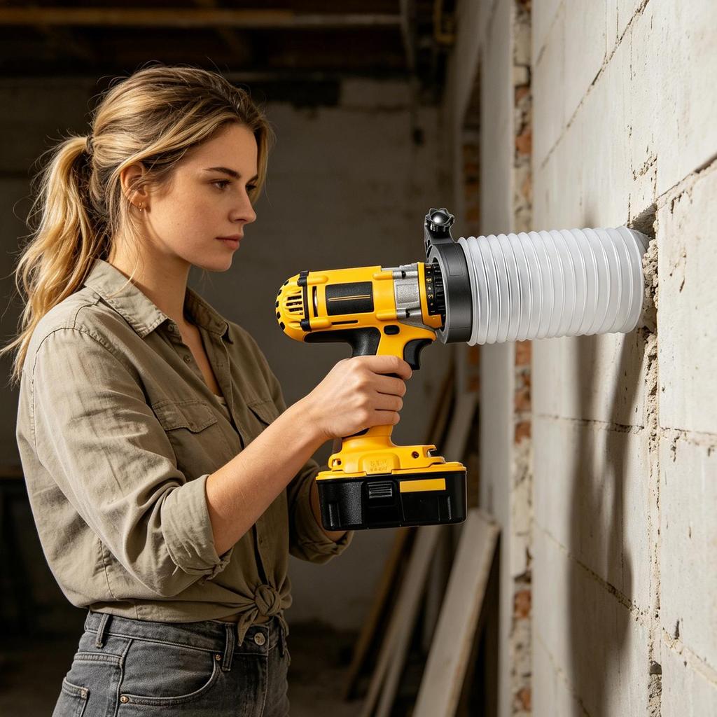 Drill Dust Collector Reusable Detachable Portable Recessed Light Dust Cover For Drilling For Drywall Concrete Masonry