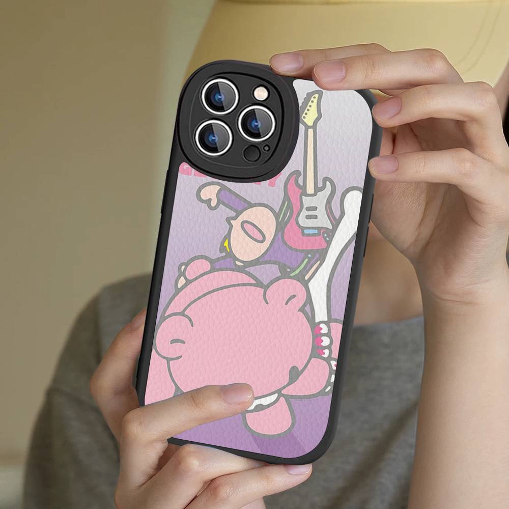Cute G-Gloomy B-Bear Phone Case For IPhone 16 15 14 13 12 11 Pro Max Plus Leather Soft Cover