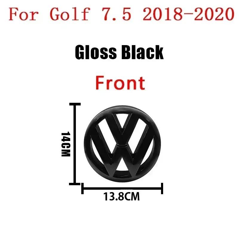 For Volkswagen Golf 7 MK7 Golf 7.5 MK7.5 140mm 135mm 113mm VW Logo ABS Emblem Car Hood Front Grill Rear Trunk Badge VW Accessory