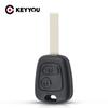 KEYYOU Für Toyota AYGO Für Citroen C1 C2 C3 Für Peugeot 307 107 207 407 Fernbedienung Auto Schlüsselgehäuse HU83/VA2 Klinge 2 Tasten