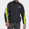 adidas Urban Q3 TT Sports Jacket with Geometric Pattern and Stand Collar Men Outerwear Black FR6599