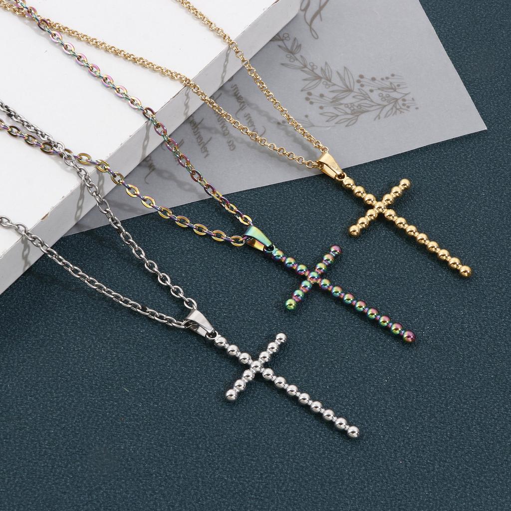 304 Stainless Steel Charms Religious Cross Pendants For DIY Making Necklace Bracelets Jewelry Findings 5.5cm x 2.5cm, 1 Piece